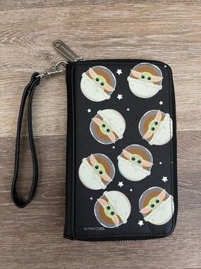 Mandalorian The Child faux leather wristlet wallet